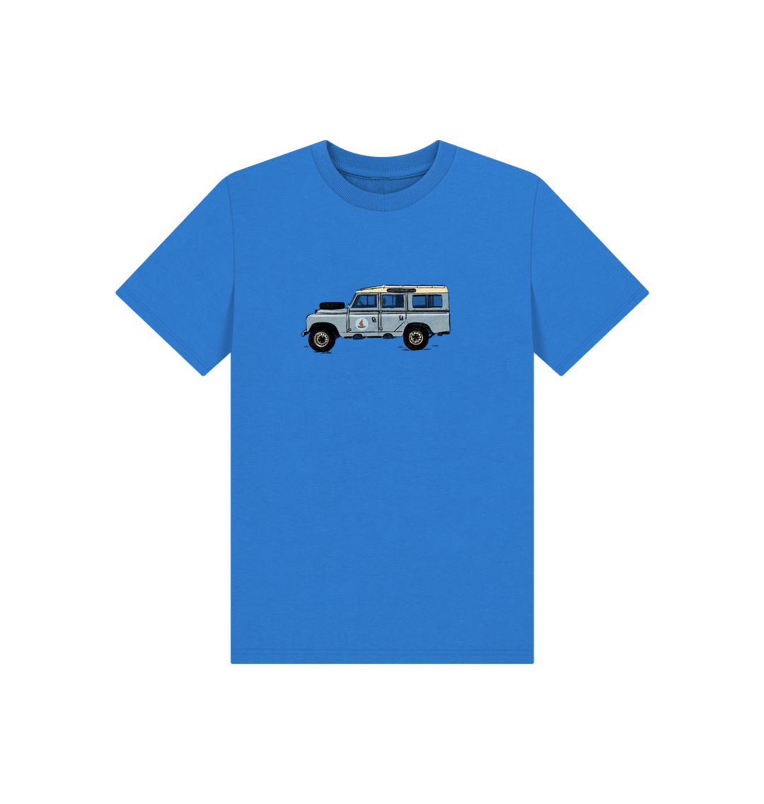 Bright Blue Printed Kids T-Shirt