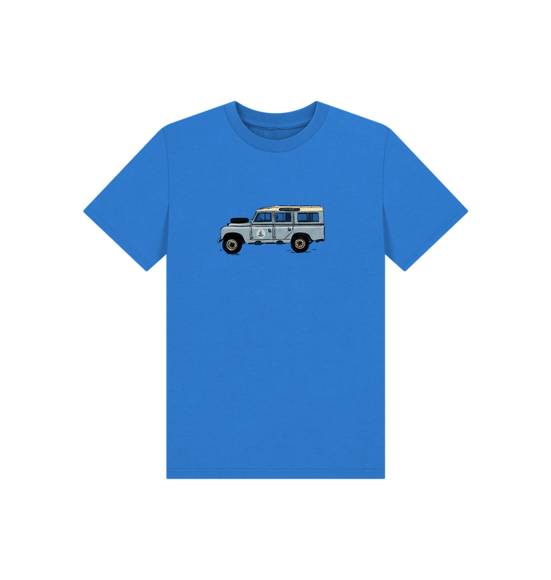 Bright Blue Printed Kids T-Shirt