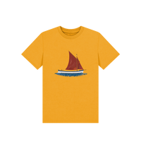 Mustard Printed Kids T-Shirt