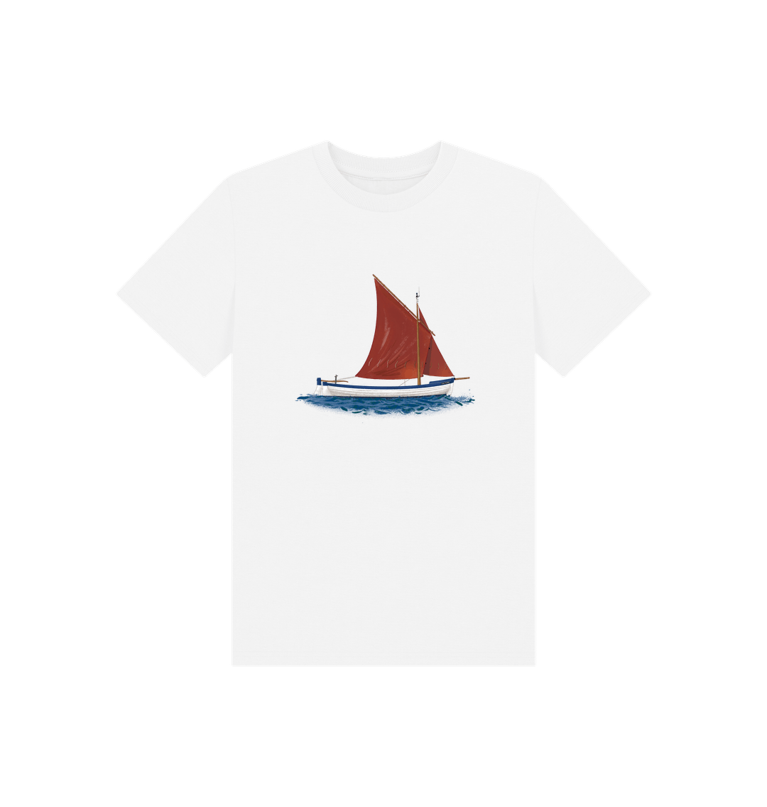White Printed Kids T-Shirt