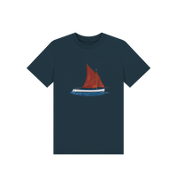 Denim Blue Printed Kids T-Shirt