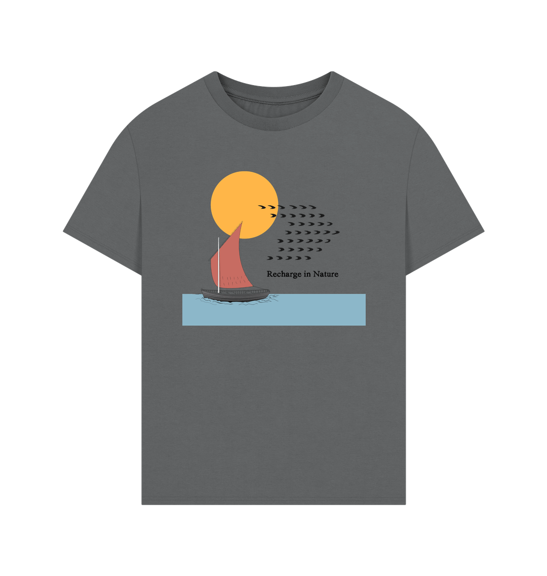 Slate Grey Printed T-shirt