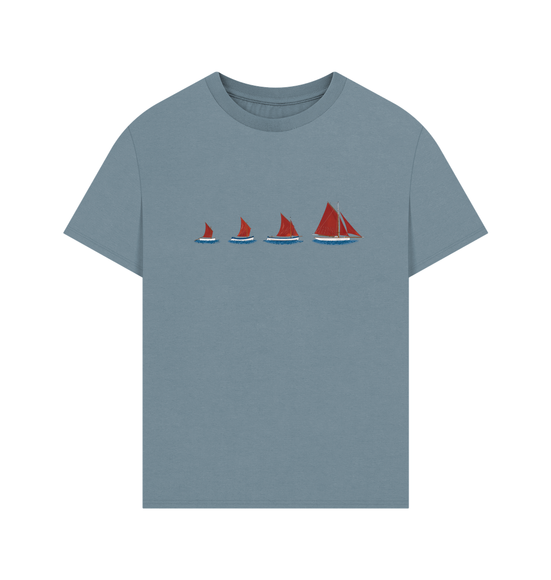 Stone Blue Printed T-shirt