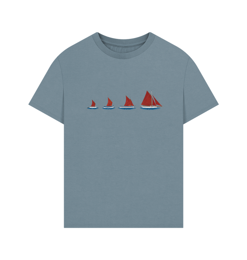 Stone Blue Printed T-shirt