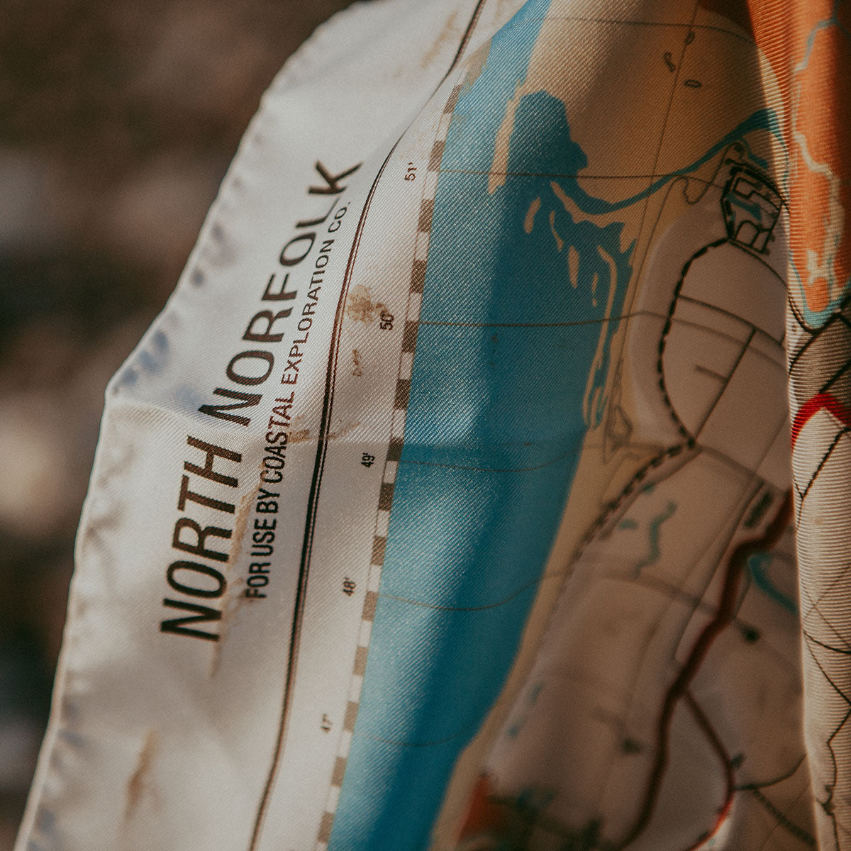 Norfolk Silk Map.