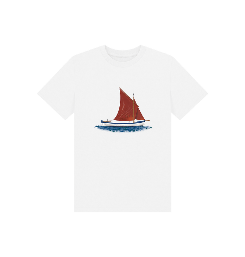 White Printed Kids T-Shirt
