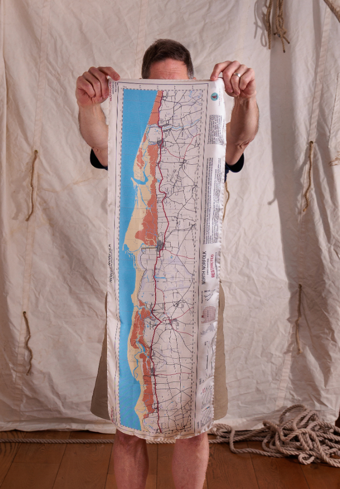Norfolk Silk Map.