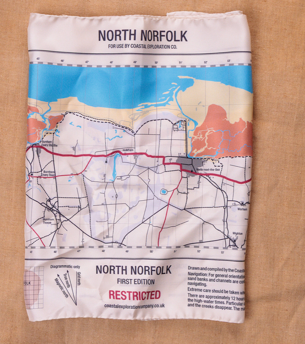 Norfolk Silk Map.