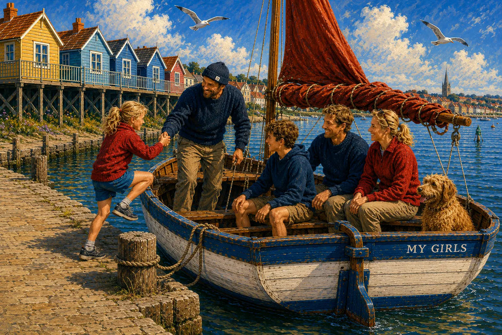 The skipper welcomed them aboard My Girls, a traditional Norfolk crab boat that had worked these waters for generations.