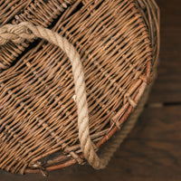 Handwoven coastal foraging basket